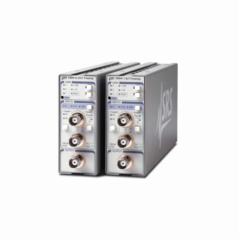 Produktfoto SIM910 & SIM911 JFET- & BJT-Spannungsvorverstärkermodule